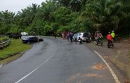 Laka Lantas Jalan Lintas Provinsi, 2 Mobil Ringsek