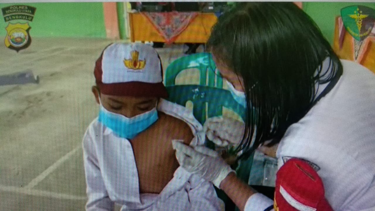 Gerai Keliling, Sehari Polres BU Vaksin Ratusan Anak