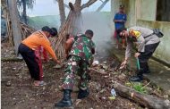 Jaga Kebersihan Lingkungan, Pilar Desa Padang Bakung Gelar Gotong Royong