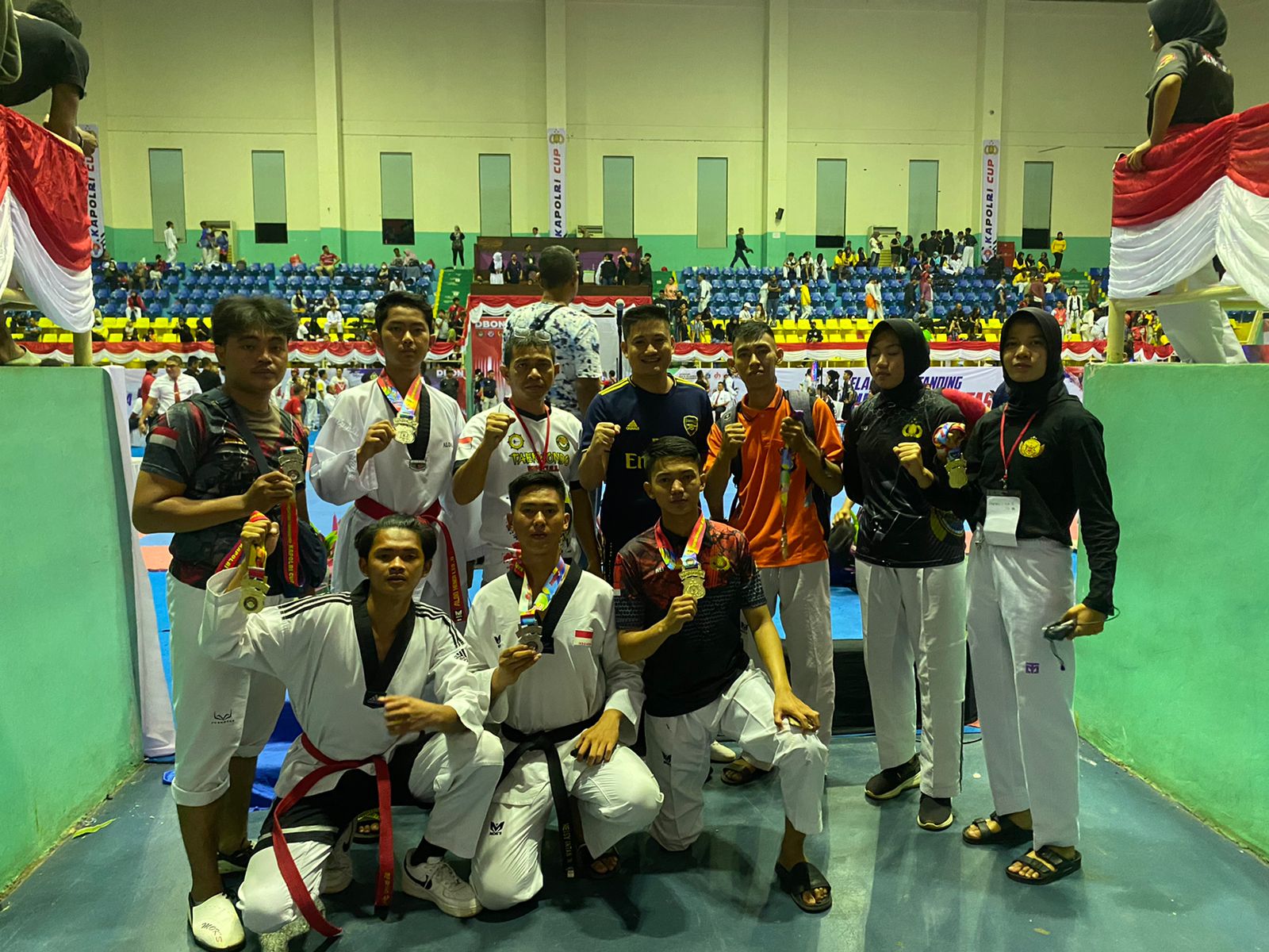 Keren! 8 Utusan Polda Bengkulu Panen Medali Kejurnas Taekwondo Kapolri Cup IV 2022, 3 Diantaranya Emas