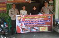 Cegah Pungli, Personel Polsek Lebong Tengah Sosialisasi di Desa Karang Anyar
