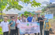 Bhabinkamtibmas Polsek Lebong Tengah Monitoring Kegiatan Pra Pelaksanaan Pembangunan di Desa Tanjung Bungai I