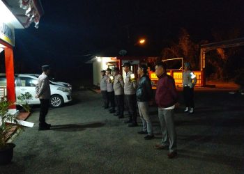 Polsek Sindang Dataran Lakukan Pengamanan Malam Takbiran