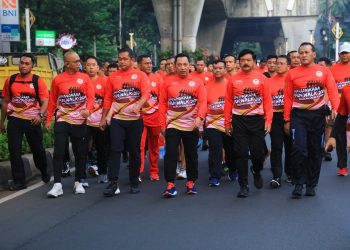 Polri Gelar Fun Walk Sambut HUT Bhayangkara ke-78
