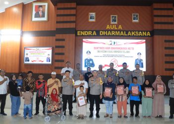 HUT Bhayangkara ke-78, Ratusan Masyarakat Antusias Ikuti Bakti Kesehatan Polda Bengkulu