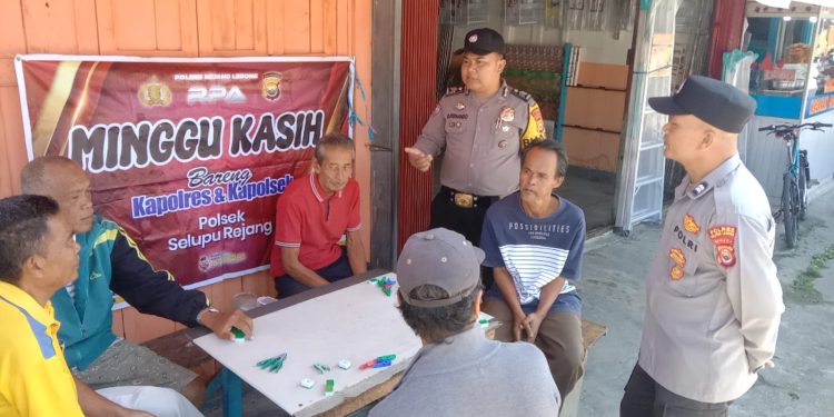 Gelar “Minggu Kasih” Polsek Selupu Rejang Tampung Aspirasi di Kelurahan Pasar Baru