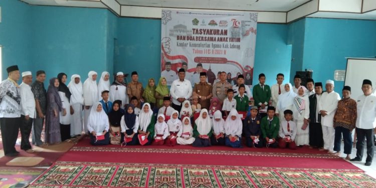 Kasat Binmas Polres Lebong Hadiri Tasyakuran dan Doa Bersama Anak Yatim