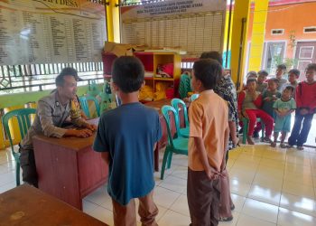 Bhabinkamtibmas Polsek Lebong Utara Perkara Perkelahian Anak Dibawah Umur