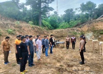 Asah Kemampuan, Polres Kaur Latihan Rutin Menembak