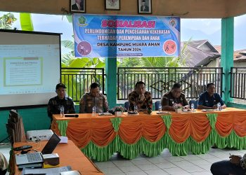 Kapolsek Lebong Utara Sosialisasi Perlindungan Perempuan dan Anak di Desa Kampung Muara Aman