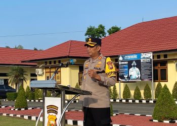 Pimpin Apel Kapolres Mukomuko tegaskan jaga nertralitas Polri dan jaga Kesehatan jelang pilkada 2024