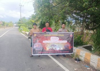 Cegah Karhutla, Personel Polsek Lebong Tengah Laksanakan Pembinaan dan Binluh.