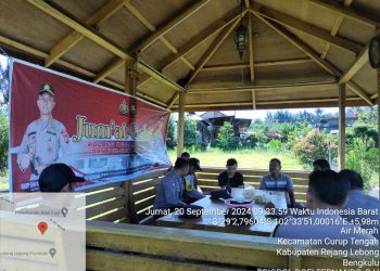 Polsek Selupu Rejang Gelar Kegiatan Jum’at Curhat di Desa Air Merah