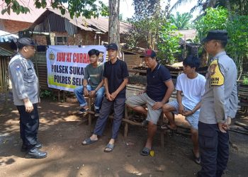 Polsek Sukaraja Laksanakan Kegiatan Jum’at Curhat di Desa Sakaian