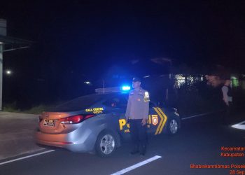 Polsek Selupu Rejang Lakukan Patroli Rutin Antisipasi Tindak Pidana