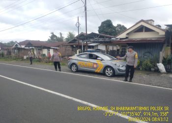 Antisipasi 3C, Personel Polsek Selupu Rejang Rutin Laksanakan Patroli