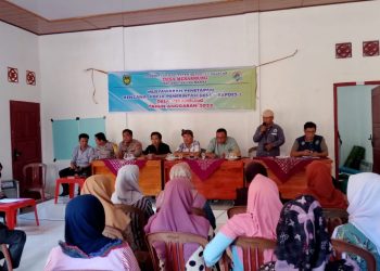 Monitor Perkembangan Pembangunan Desa Binaan, Kanit Binmas Polsek Pino Hadiri Undangan Desa