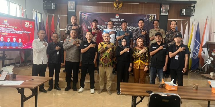 Kabag Ops Polres Lebong Hadiri Rapat Persiapan Fasilitasi Iklan Kampanye
