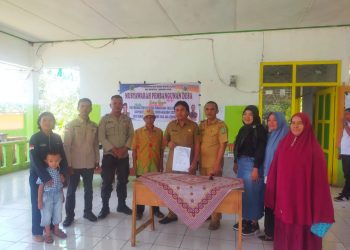 Bhabinkamtibmas Polsek Lebong Atas Hadiri Musyawarah di Desa Sukau Kayo