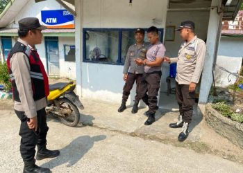 Pelihara Sitkamtibmas, Personel Polsek Nasal Patroli Rutin di Seputaran Wilkum