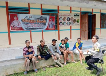 Polsek Sindang Kelingi Gelar Kegiatan Minggu Kasih Bersama Bhabinkamtibmas Sampaikan Pesan Kamtibmas