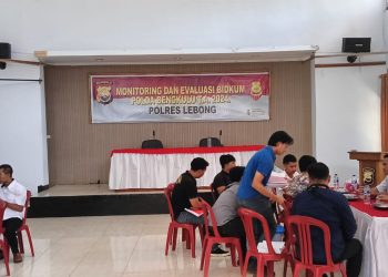 Tim Bidkum Polda Bengkulu Gelar Monev di Polres Lebong