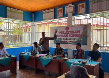 Kapolsek Lebong Utara Jadi Pemateri Pelatihan dan Sosialisasi Linmas
