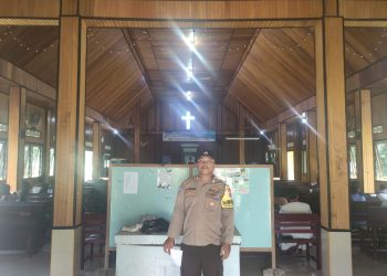 Polsek Kota Manna Laksanakan Pengamanan Ibadah Minggu di Enam Gereja