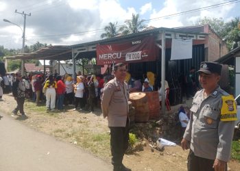 Polsek Lebong Selatan Laksanakan Pengamanan Kegiatan Cabup Cawabup Nomor Urut 02