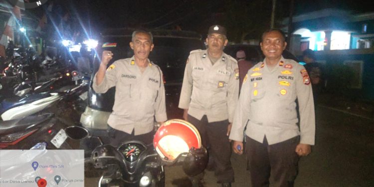 Personel Polsek Lebong Atas Lakukan Pengamanan Pertemuan Terbatas Cabup-Cawabup Nomor Urut 02