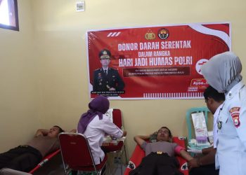 Polres Seluma Laksankan Giat Donor Darah dalam Rangka Hari Jadi Humas Polri ke-73