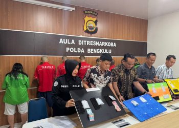 Polda Bengkulu Tangkap Tiga Pelaku Penyalahgunaan Narkotika, Dua di Antaranya Residivis