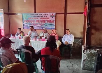 Sampaian Imbauan Kamtibmas, Bhabinkamtibmas Polsek Lebong Tengah Sambang ke Desa Tangua