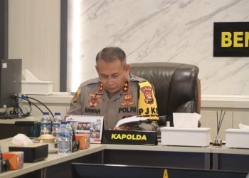 Kapolda Bengkulu Ikuti Vicon Persiapan Operasi Mantap Praja 2024