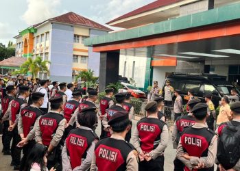 Polresta Bengkulu Gelar Apel Kesiapan Pengamanan Debat Calon Bupati dan Wakil Bupati Kabupaten Bengkulu Tengah