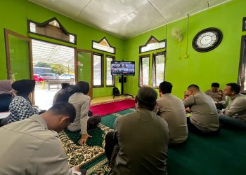 Polres Lebong Ikuti Binrohtal Melalui Vicon yang Diadakan Rowatpers SSDM Polri