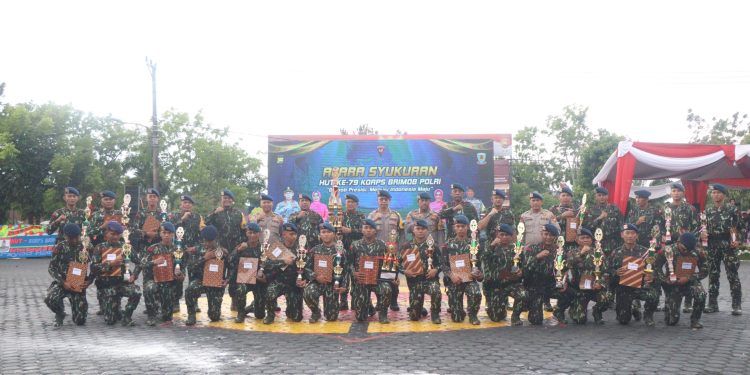 Polda Bengkulu Gelar Syukuran Peringatan HUT Korps Brimob Polri Ke- 79
