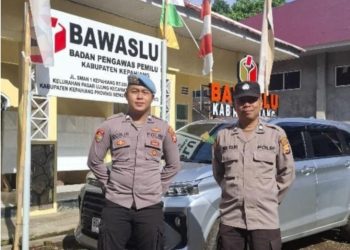 Kembali Amankan Kantor Penyelenggara Pemilu, Polres Kepahiang Terjunkan Personel untuk Menjaga Keamanan