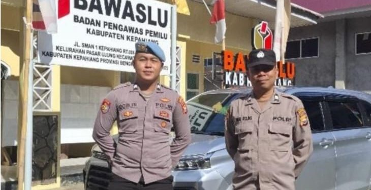Kembali Amankan Kantor Penyelenggara Pemilu, Polres Kepahiang Terjunkan Personel untuk Menjaga Keamanan