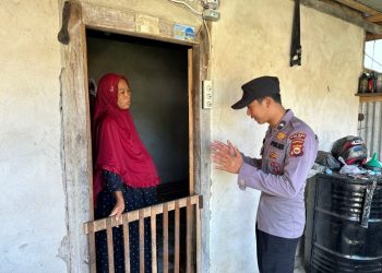 Jaga Kamtibmas di Wilkumnya, Polres Kaur Sambang Door to Door