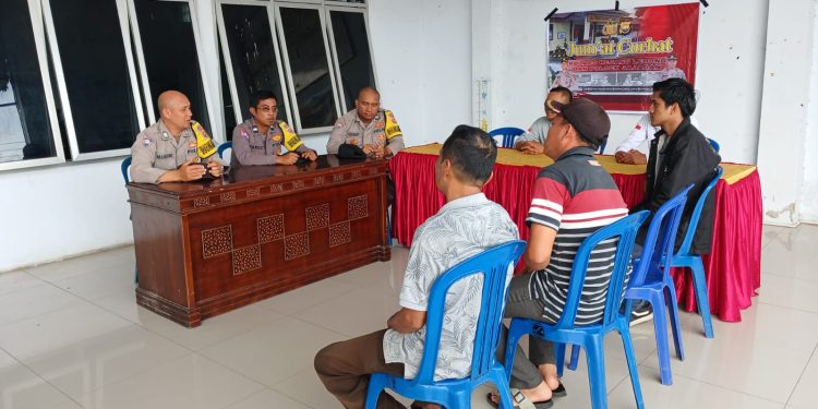 Polsek Selupu Rejang Gelar Kegiatan “Jum’at Curhat” di Desa Air Meles Bawah