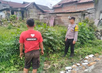 Bhabinkamtibmas Polsek Sindang Dataran Sambang ke Desa Bengko, Jaga Kondusivitas Jelang Pilkada 2024