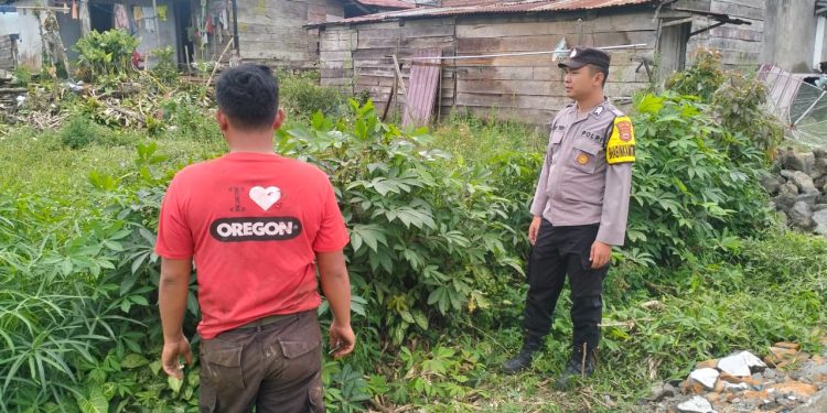 Bhabinkamtibmas Polsek Sindang Dataran Sambang ke Desa Bengko, Jaga Kondusivitas Jelang Pilkada 2024