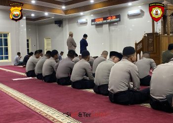 DITSAMAPTA Polda Bengkulu Gelar Sholat Subuh Keliling di Bulan Suci Ramadhan
