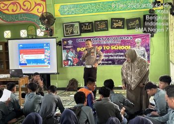 Ditlantas Polda Bengkulu Gelar Police Go To School di SMA Negeri 7 Kota Bengkulu
