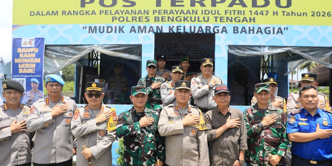 Kapolda Bengkulu Tinjau Pengamanan Ops Ketupat Nala 2026 di Pos Terpadu Tol Bengkulu–Taba Penanjung
