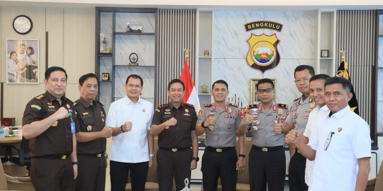 Kapolda Bengkulu Terima Silaturahmi Kajati Bengkulu, Tegaskan Komitmen Sinergitas Penegakan Hukum