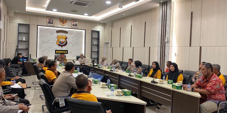 Wakapolda Bengkulu Mengikuti Anev Terkait Aplikasi Astina Secara Daring