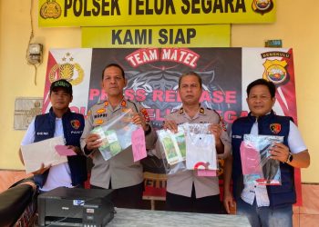 Konferensi Pers : Polresta Bengkulu Ungkap Kasus Peredaran Uang Palsu