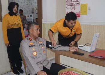 Kapolda Bengkulu Laksanakan Cek Kesehatan Berkala di Biddokkes Polda Bengkulu